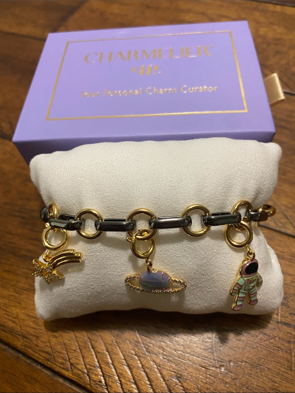 Bomb Party Charmelier Charm Bracelet - Cubic Zirconia - Cosmic Drip